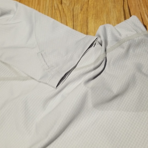 KPSlin white hooded running top w/ back zipper sz M EUC - Picture 2 of 8